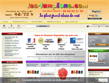 Tablet Screenshot of les-lampions.com